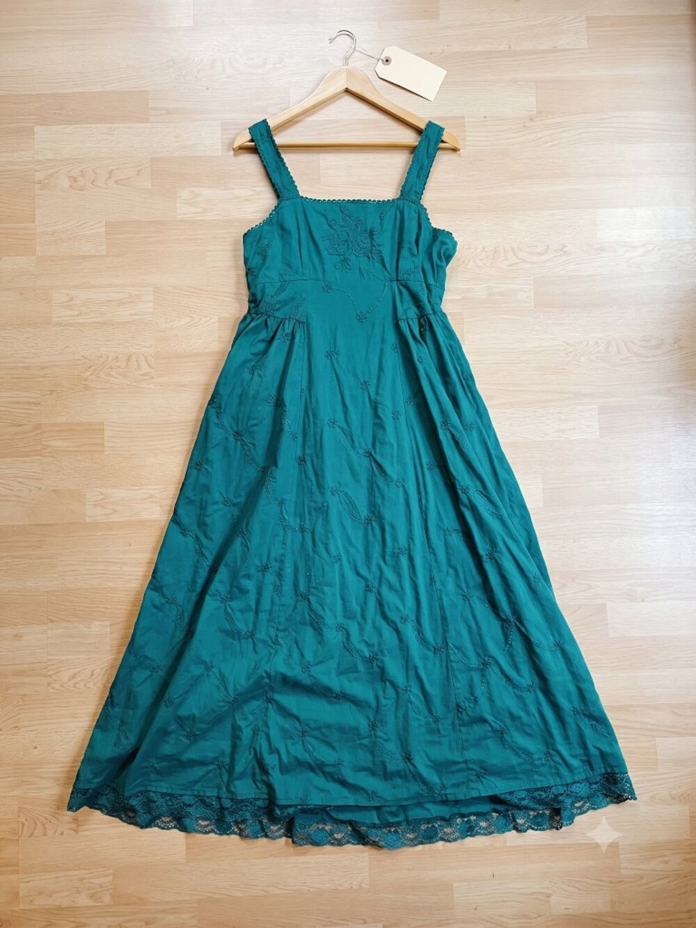 And Now This Women's Cotton Square-Neck Maxi Dress